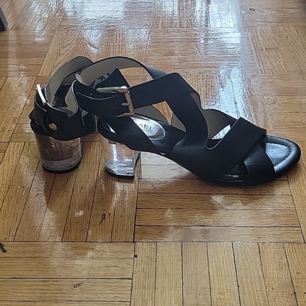MICHAEL KORS Maribella Sandals With Lucite Heels 6.5